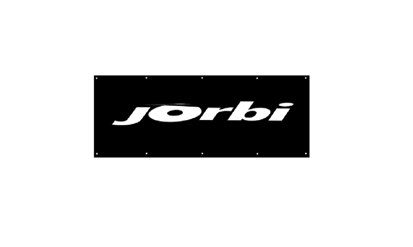 Picture of Banner Jorbi c/ ilhoses 2.5mt x 0.80mt preto/branco