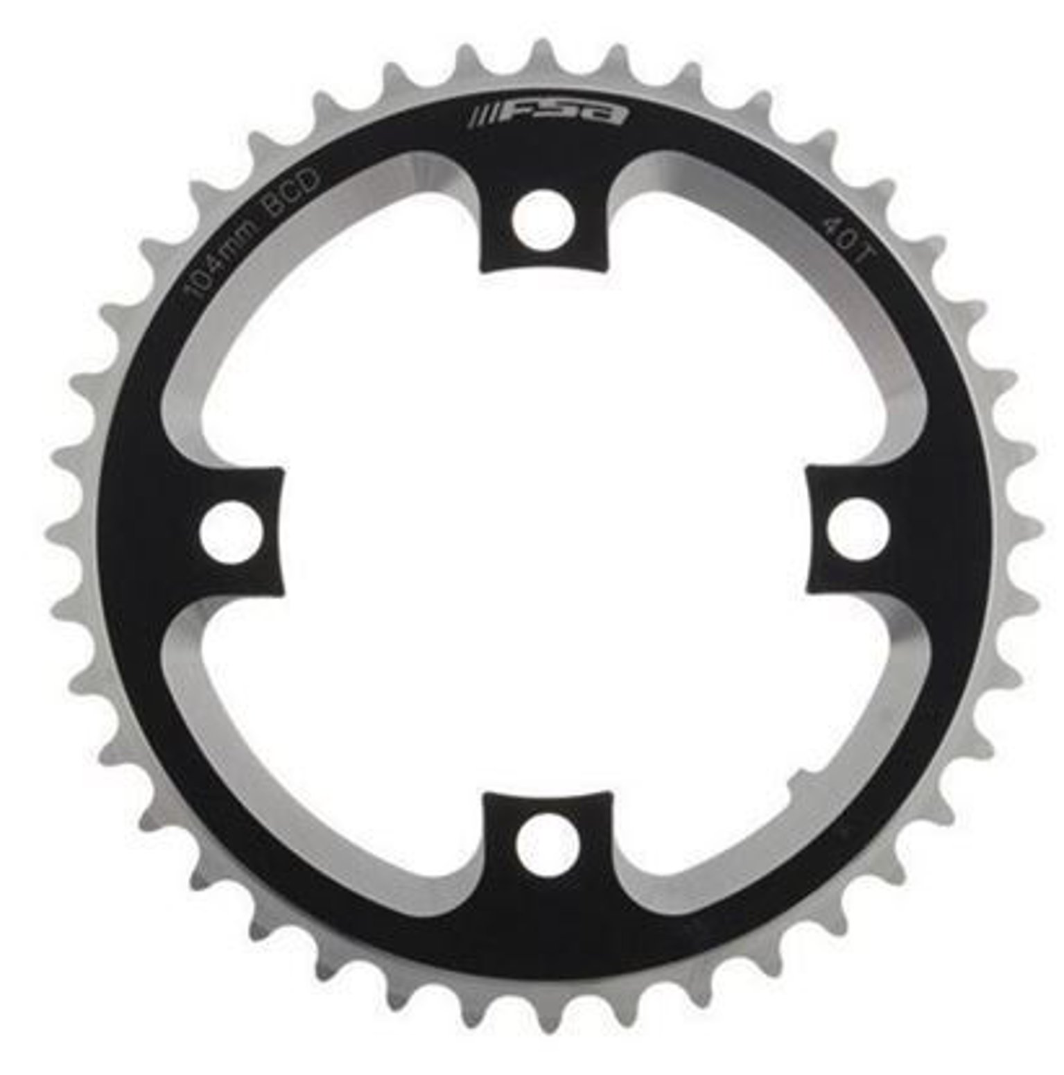 Imagem de Roda pedaleira DH preto alumínio CNC 104x42T (3mm)