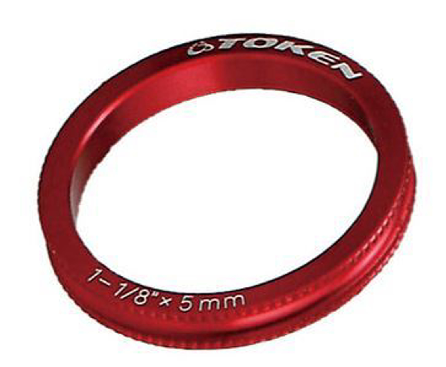 Imagem de Anilha Token alu. 5mm CNC 1"1/8 vermelha (unidade)