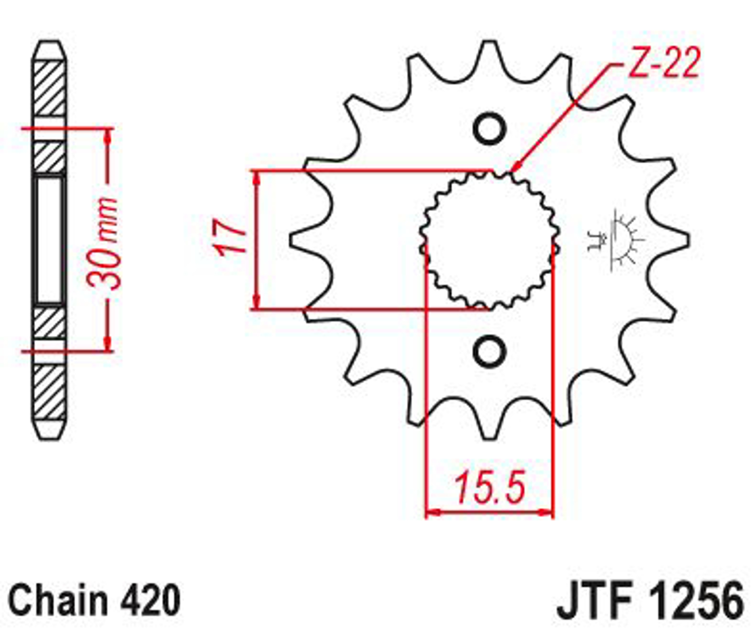 Imagem de Pinhão ataque JT - 420 JTF1256