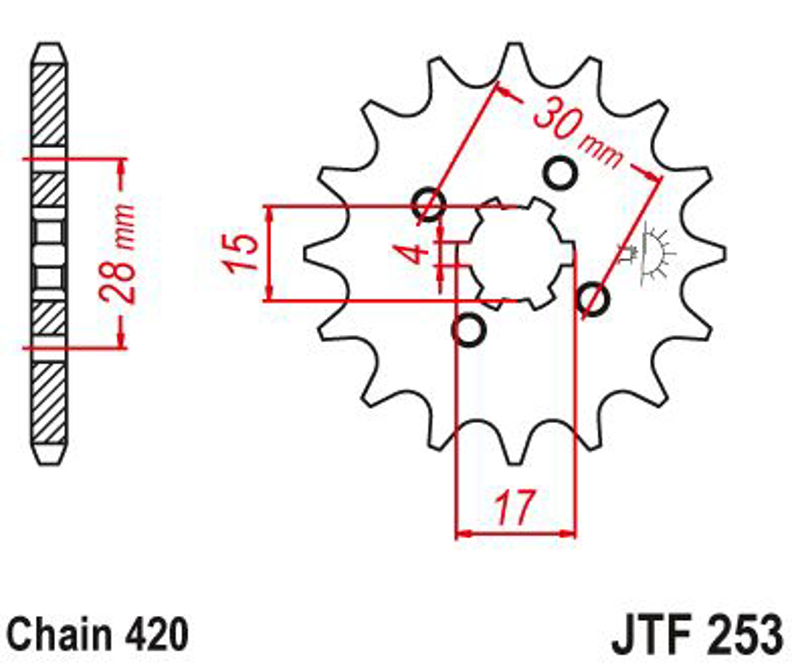 Imagem de Pinhão ataque JT - 420 JTF253