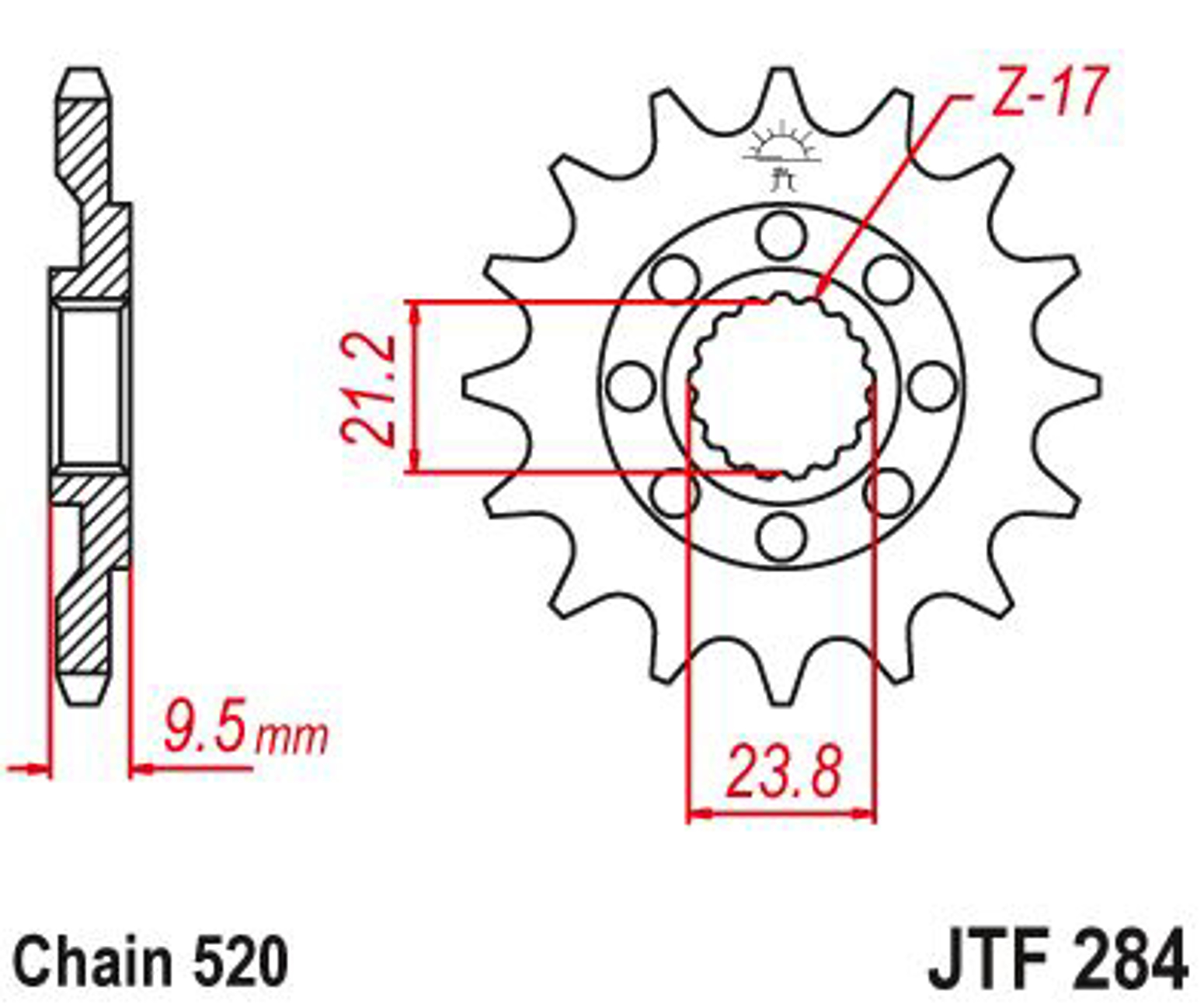 Imagem de Pinhão ataque JT - 520 JTF284