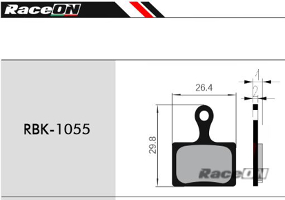 Imagem de Pastilhas travão disco RACEON (Shimano XTR M9000 / Road) RBK-1055 Kevlar