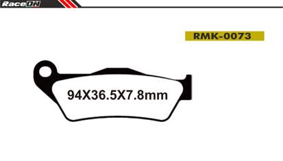 Imagem de Pastilhas travão disco RACEON Moto RMK-0073 Kevlar Comp.