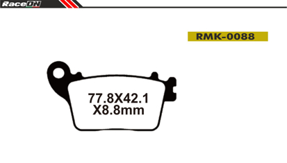 Imagem de Pastilhas travão disco RACEON Moto RMK-0088 Kevlar Comp.