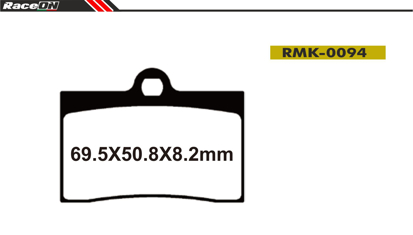 Imagem de Pastilhas travão disco RACEON Moto RMK-0094 Kevlar Comp.