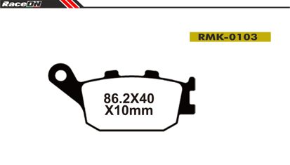 Imagem de Pastilhas travão disco RACEON Moto RMK-0103 Kevlar Comp.
