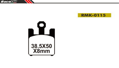 Imagem de Pastilhas travão disco RACEON Moto RMK-0115 Kevlar Comp.