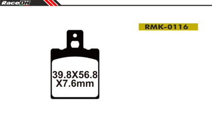 Imagem de Pastilhas travão disco RACEON Moto RMK-0116 Kevlar Comp.
