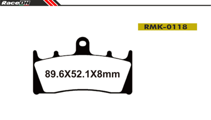 Imagem de Pastilhas travão disco RACEON Moto RMK-0118 Kevlar Comp.