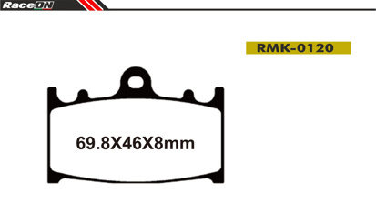Imagem de Pastilhas travão disco RACEON Moto RMK-0120 Kevlar Comp.