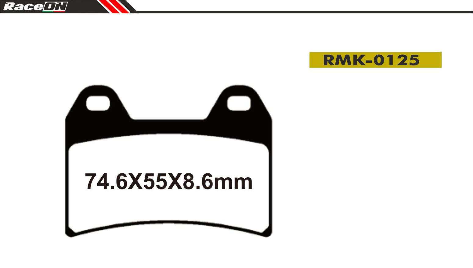 Imagem de Pastilhas travão disco RACEON Moto RMK-0125 Kevlar Comp.
