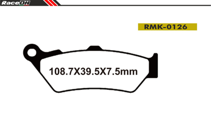 Imagem de Pastilhas travão disco RACEON Moto RMK-0126 Kevlar Comp.