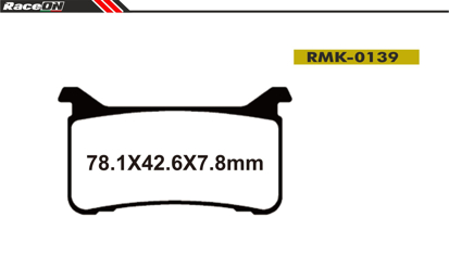 Imagem de Pastilhas travão disco RACEON Moto RMK-0139 Kevlar Comp.