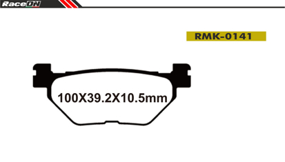Imagem de Pastilhas travão disco RACEON Moto RMK-0141 Kevlar Comp.