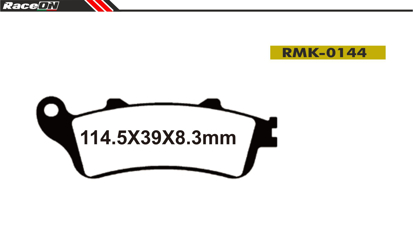 Imagem de Pastilhas travão disco RACEON Moto RMK-0144 Kevlar Comp.