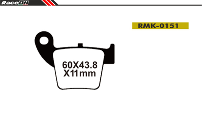Imagem de Pastilhas travão disco RACEON Moto RMK-0151 Kevlar Comp.