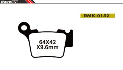 Imagem de Pastilhas travão disco RACEON Moto RMK-0152 Kevlar Comp.
