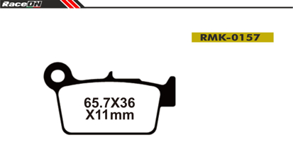 Imagem de Pastilhas travão disco RACEON Moto RMK-0157 Kevlar Comp.