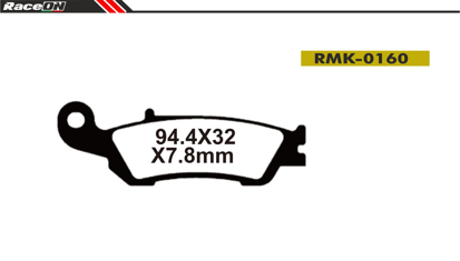 Imagem de Pastilhas travão disco RACEON Moto RMK-0160 Kevlar Comp.