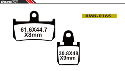 Imagem de Pastilhas travão disco RACEON Moto RMK-0165 Kevlar Comp.