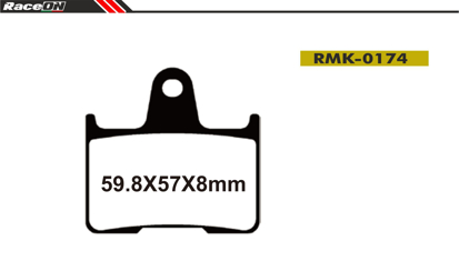 Imagem de Pastilhas travão disco RACEON Moto RMK-0174 Kevlar Comp.