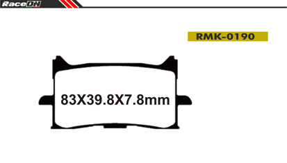 Imagem de Pastilhas travão disco RACEON Moto RMK-0190 Kevlar Comp.