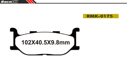 Imagem de Pastilhas travão disco RACEON Moto RMK-0175 Kevlar Comp.