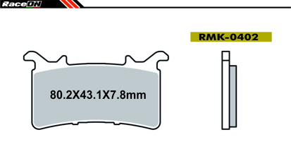 Imagem de Pastilhas travão disco RACEON Moto RMK-0402 Kevlar Comp.