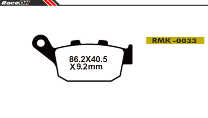 Imagem de Pastilhas travão disco RACEON Moto RMK-0033 Kevlar Comp.