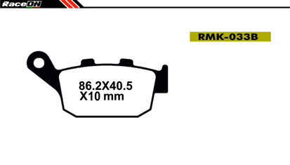Imagem de Pastilhas travão disco RACEON Moto RMK-0033B Kevlar Comp.
