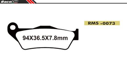 Imagem de Pastilhas travão disco RACEON Moto RMS-0073 Sintered Comp.
