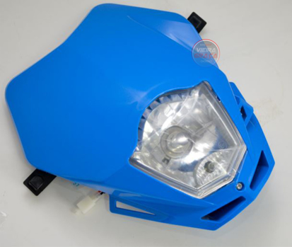 Imagem de Frontal + Óptica completa para placa de farol - TM Racing - Azul >2012
