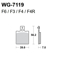 Imagem de Pastilhas Travão Disco WRP  WG-7119-F4R