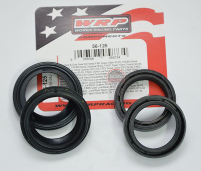 Imagem de Kit retentores + tapa pó suspensão WRP - WY-56-125 - 38x52x11 - HONDA XL350-600, MONTESA