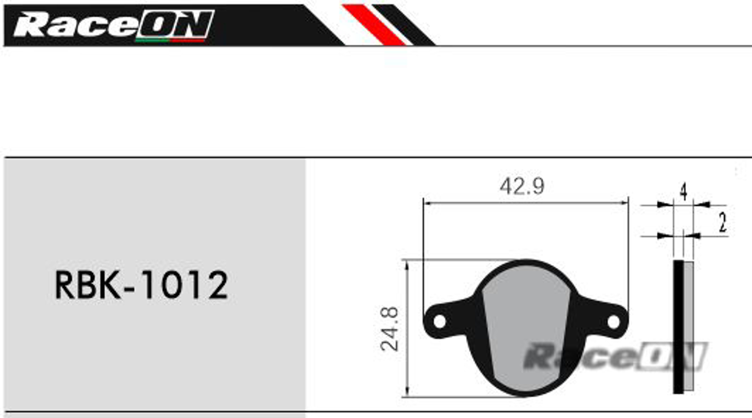 Imagem de Pastilhas travão disco RACEON (Magura Louise 2002) RBK-1012 Kevlar