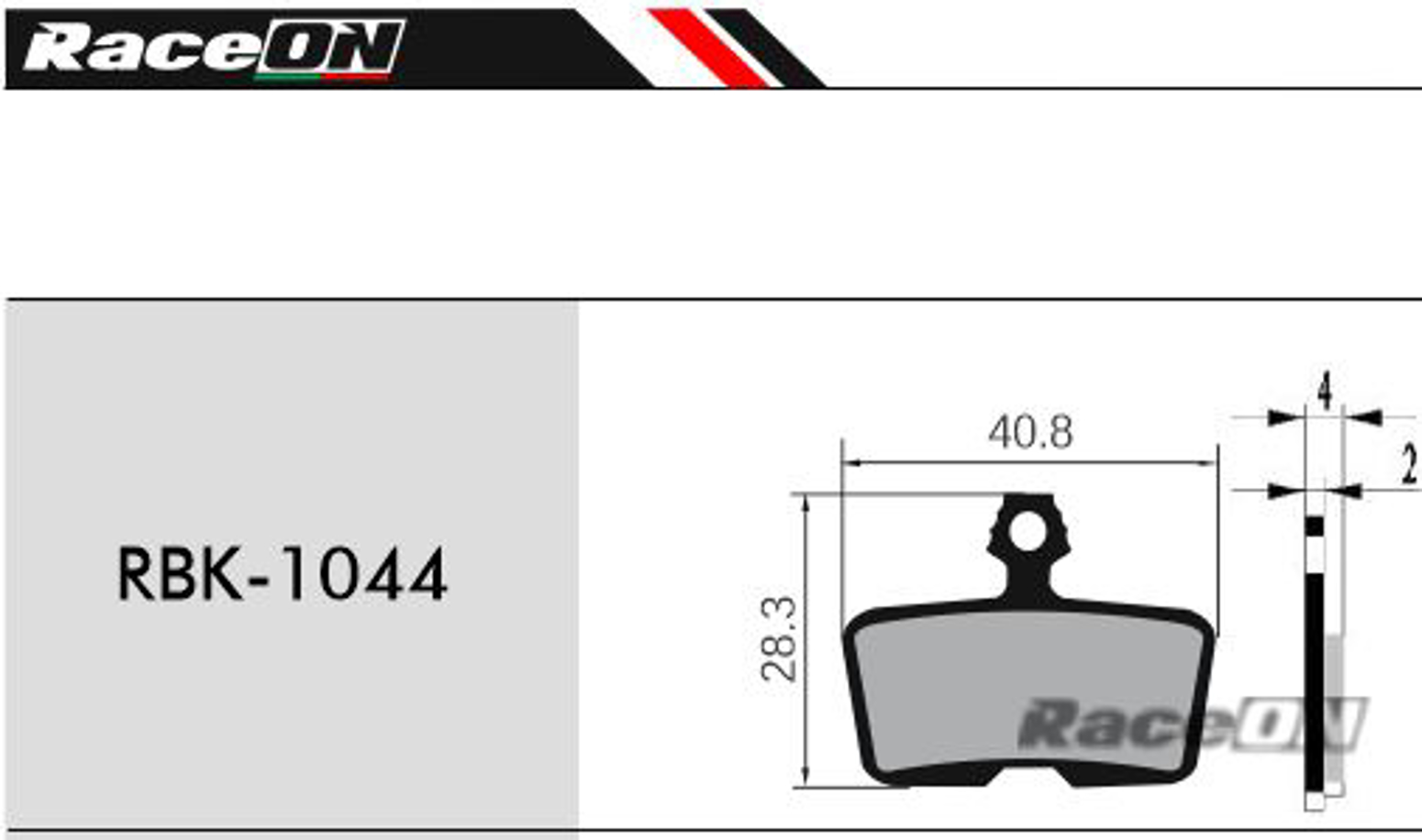 Imagem de Pastilhas travão disco RACEON (SRAM CODE) RBK-1044 Kevlar