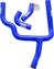 Imagem de Kit Tubos Radiador Silicone - Tm Racing - Azul - 4T 2021