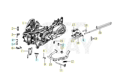 Imagem de categoria Cavaleto central - motor