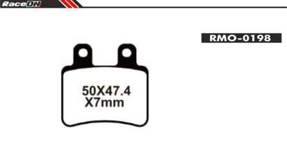 Imagem de Pastilhas travão disco RACEON Moto RMO-0198 Organic Comp.