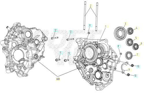 Imagem de categoria Cárter motor direito