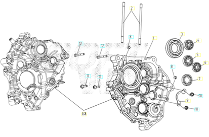 Picture of Cárter motor direito