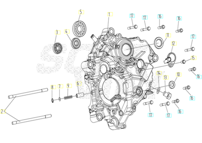 Imagem de Cárter motor esquerdo