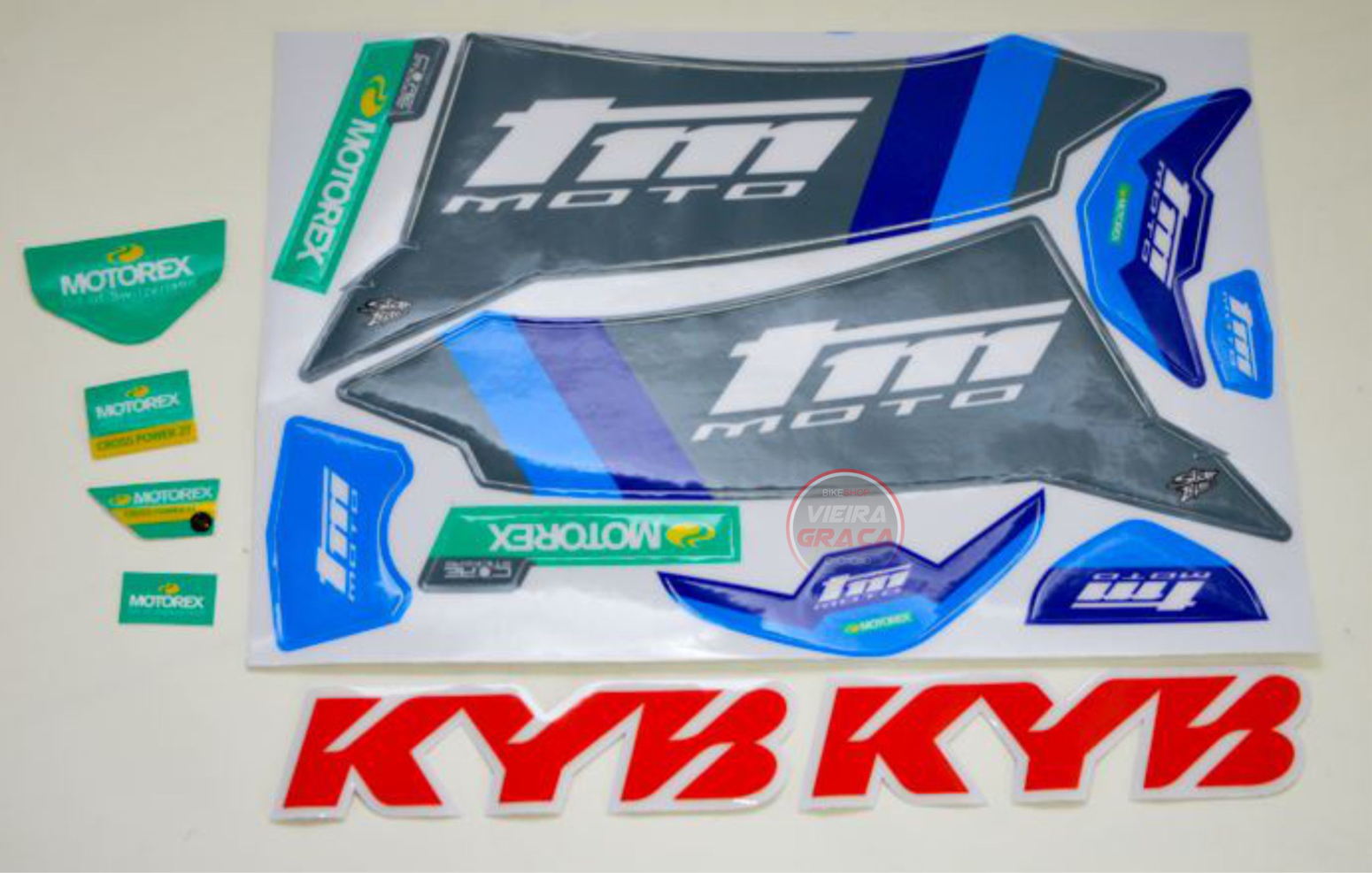 Imagem de Kit autocolantes TM Racing cinza 2025
