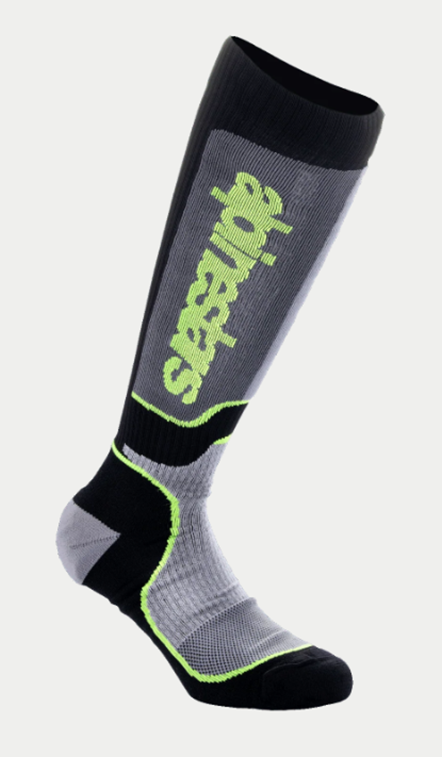 Imagem de Meias ALPINESTARS MX Plus preta/cinza/fluo - Tam. M