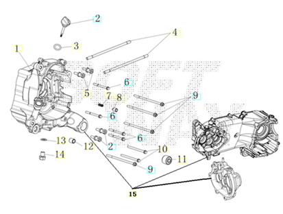Imagem de Carter motor direito