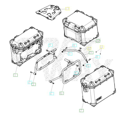 Imagem de Malas laterais - Top case