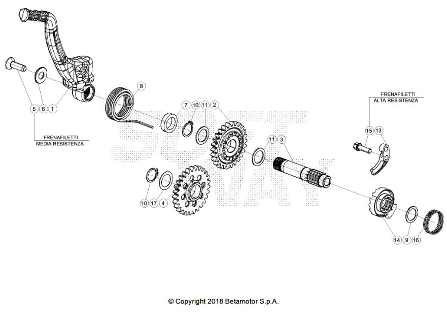 Imagem de Pedal de arranque - Motor