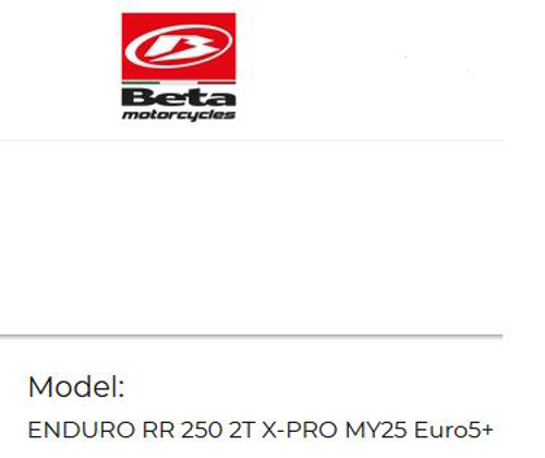 Picture for category ENDURO RR 250 2T X-PRO MY25 Euro5+
