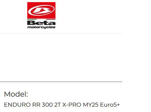 Picture for category ENDURO RR 300 2T X-PRO MY25 Euro5+